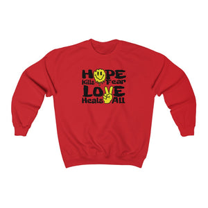 "Love Heals v2" FRONT ONLY Sweater (Multicolor Options)