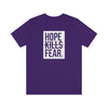 "HKF Logo v2" FRONT ONLY Tee (Purple/White)