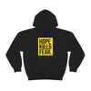"HKF Logo v2" FRONT ONLY Hoodie (BLACK/YELLOW)