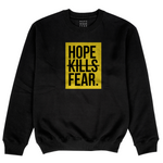 "HKF Logo v2" FRONT ONLY Sweater (Yellow/Black)