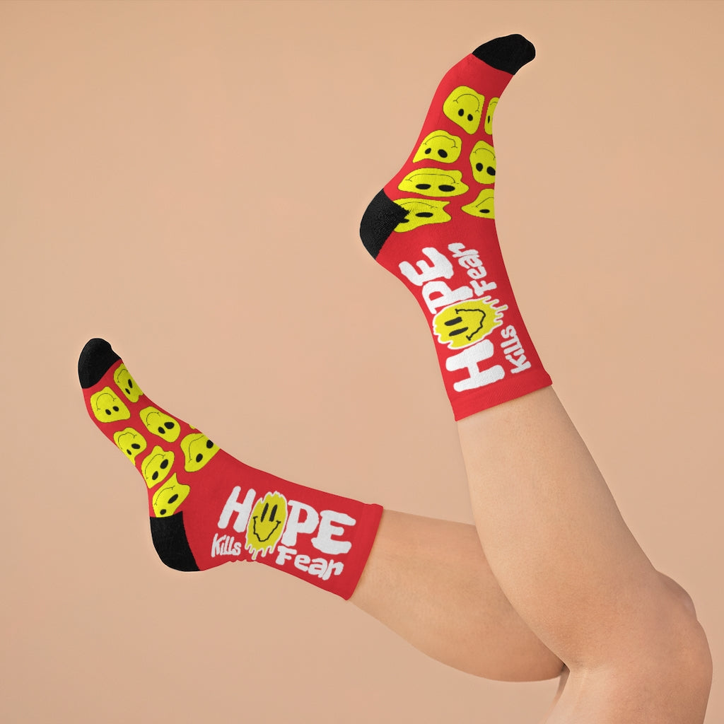 "HKF Smile" Socks (RED)