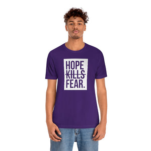 "HKF Logo v2" FRONT ONLY Tee (Purple/White)