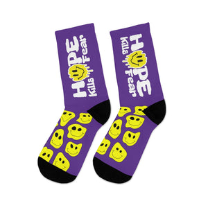 "HKF Smile" Socks (PURPLE)