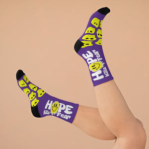 "HKF Smile" Socks (PURPLE)