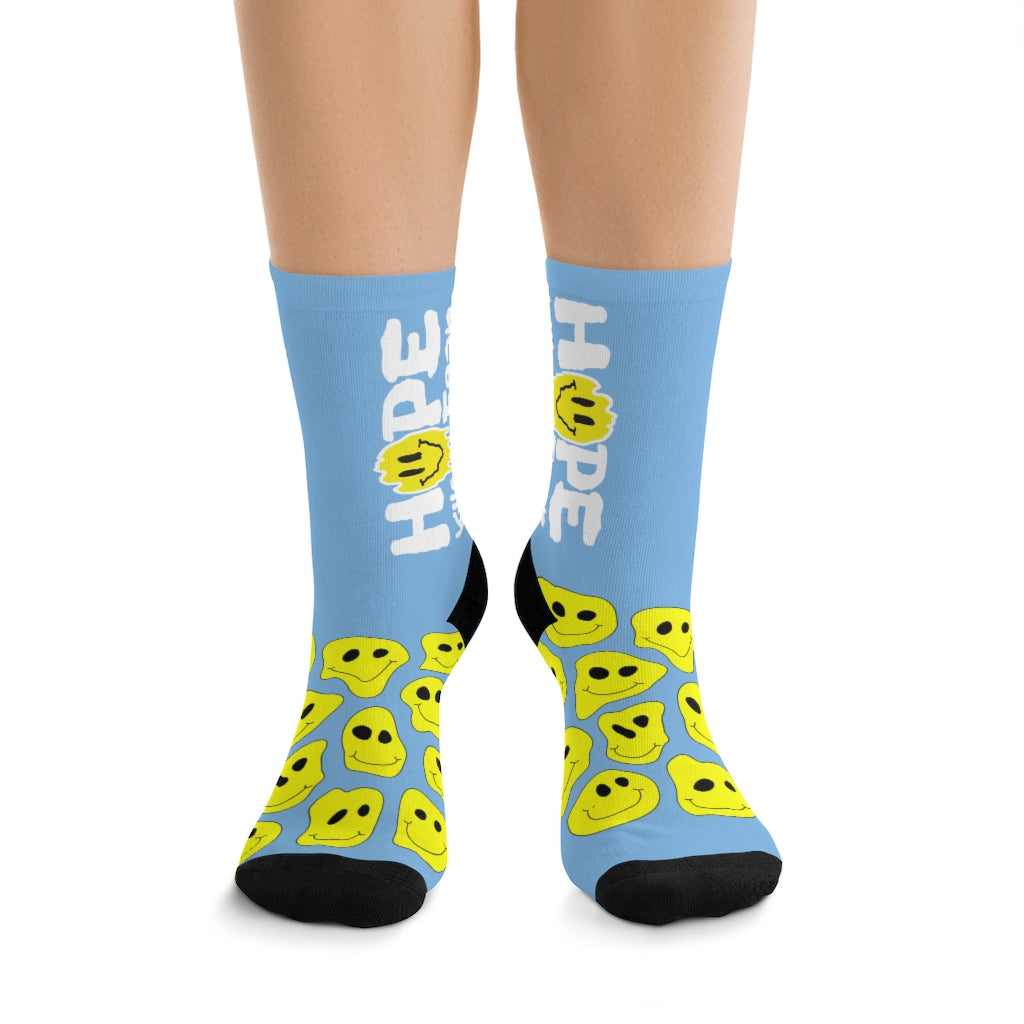 "HKF Smile" Socks (SKY BLUE)