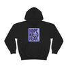 "HKF Logo v2" FRONT ONLY Hoodie (BLACK/LIGHT PUPLE)