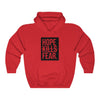 "HKF Logo v2" FRONT ONLY Hoodie (RED/BLACK)