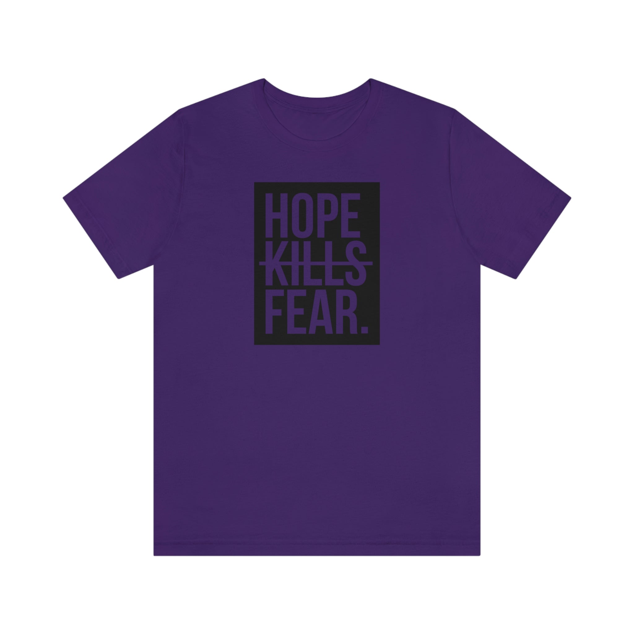 "HKF Logo v2" FRONT ONLY Tee (Purple/Black)