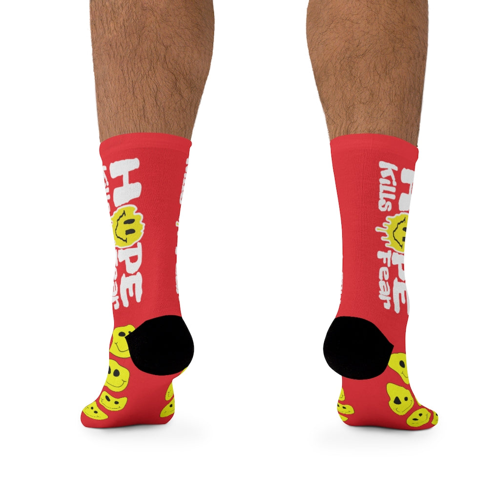 "HKF Smile" Socks (RED)