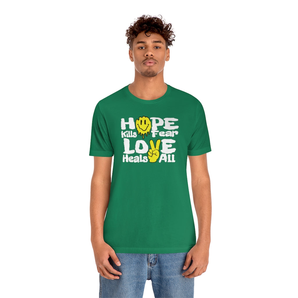 "Love Heals v1" FRONT ONLY Tee (Multicolor Options)