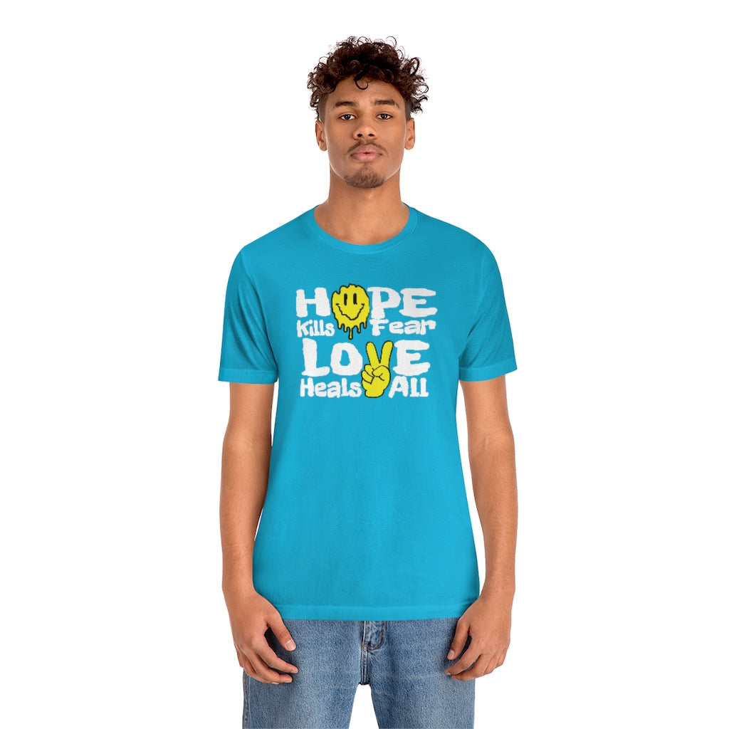 "Love Heals v1" FRONT ONLY Tee (Multicolor Options)