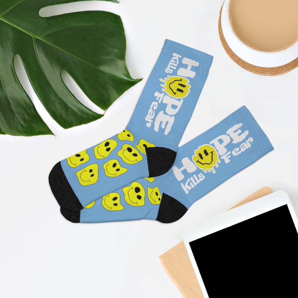 "HKF Smile" Socks (SKY BLUE)