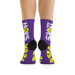 "HKF Smile" Socks (PURPLE)