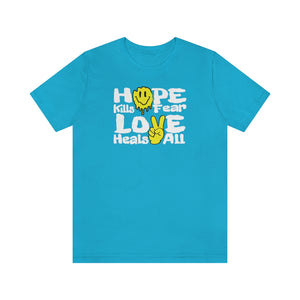 "Love Heals v1" FRONT ONLY Tee (Multicolor Options)