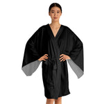 "HKF v1" Kimono Robe (BLACK/WHITE)