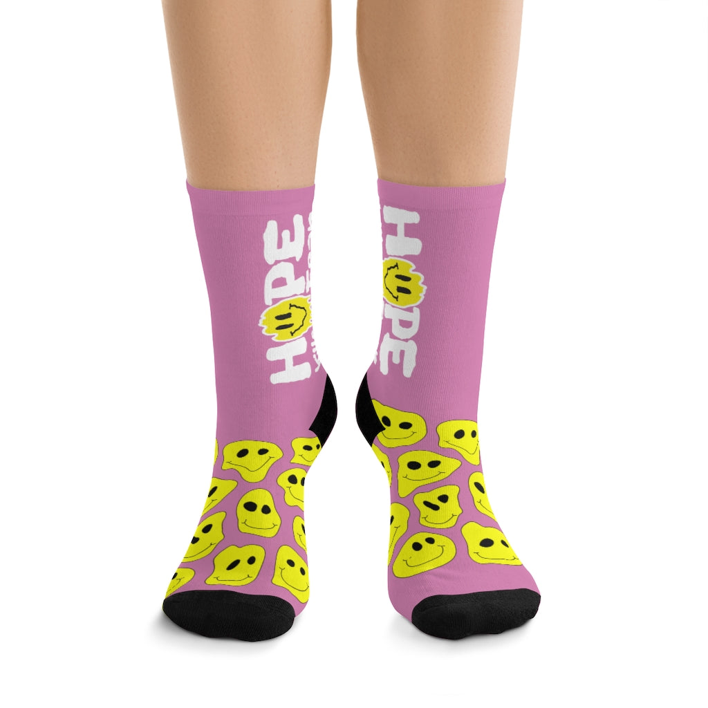 "HKF Smile" Socks (PINK)