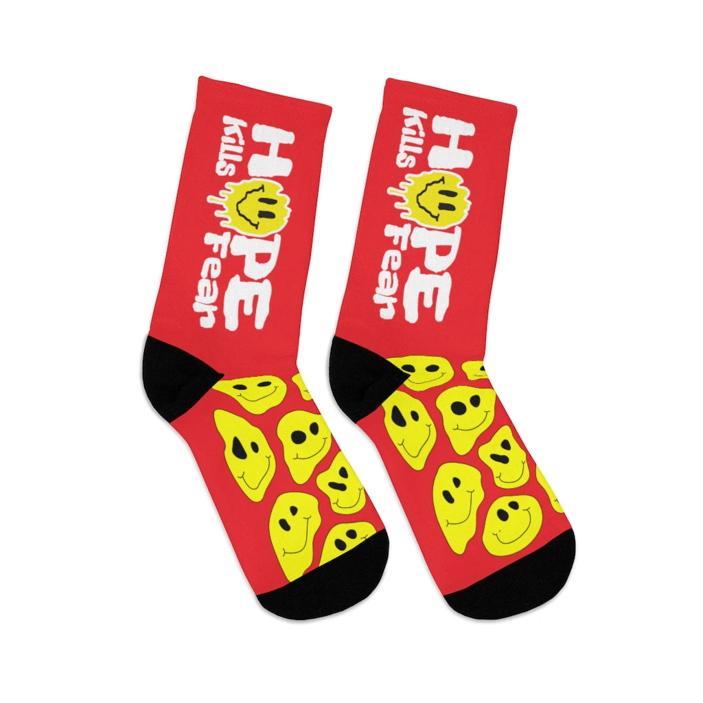 "HKF Smile" Socks (RED)