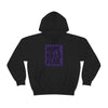 "HKF Logo v2" FRONT ONLY Hoodie (BLACK/PURPLE)