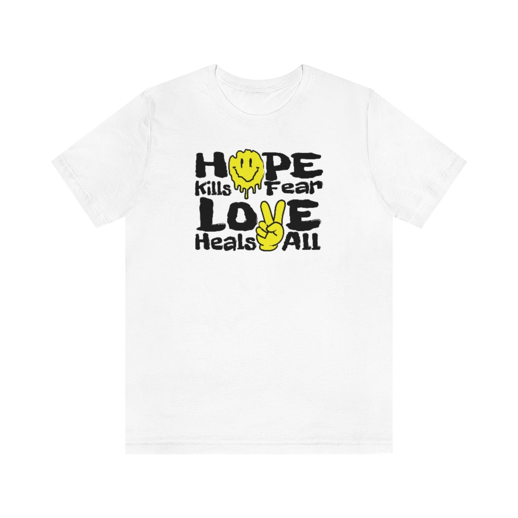 "Love Heals v1" FRONT ONLY Tee (Multicolor Options)