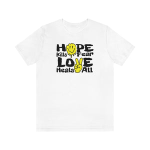 "Love Heals v1" FRONT ONLY Tee (Multicolor Options)