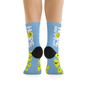 "HKF Smile" Socks (SKY BLUE)