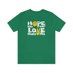 "Love Heals v1" FRONT ONLY Tee (Multicolor Options)