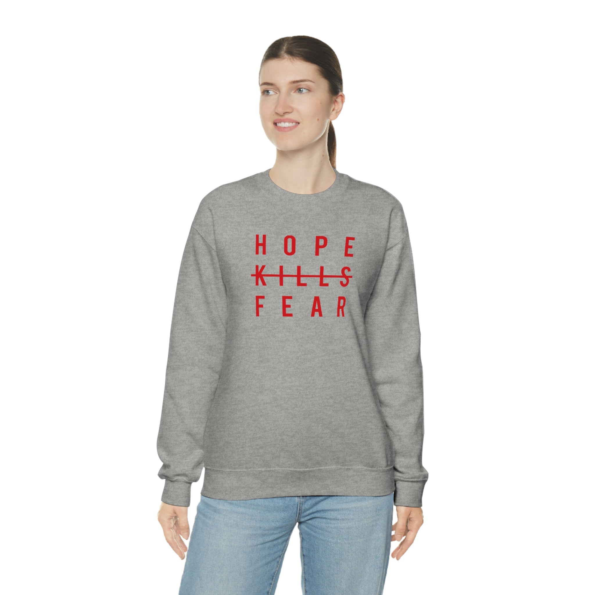 "HKF Logo" FRONT ONLY Sweater (Red/Black)