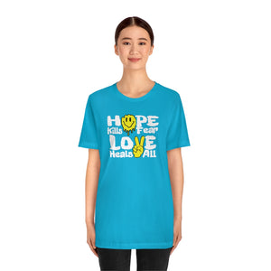 "Love Heals v1" FRONT ONLY Tee (Multicolor Options)