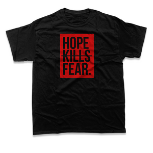 "HKF Logo v2" FRONT ONLY Tee (Black/Red)