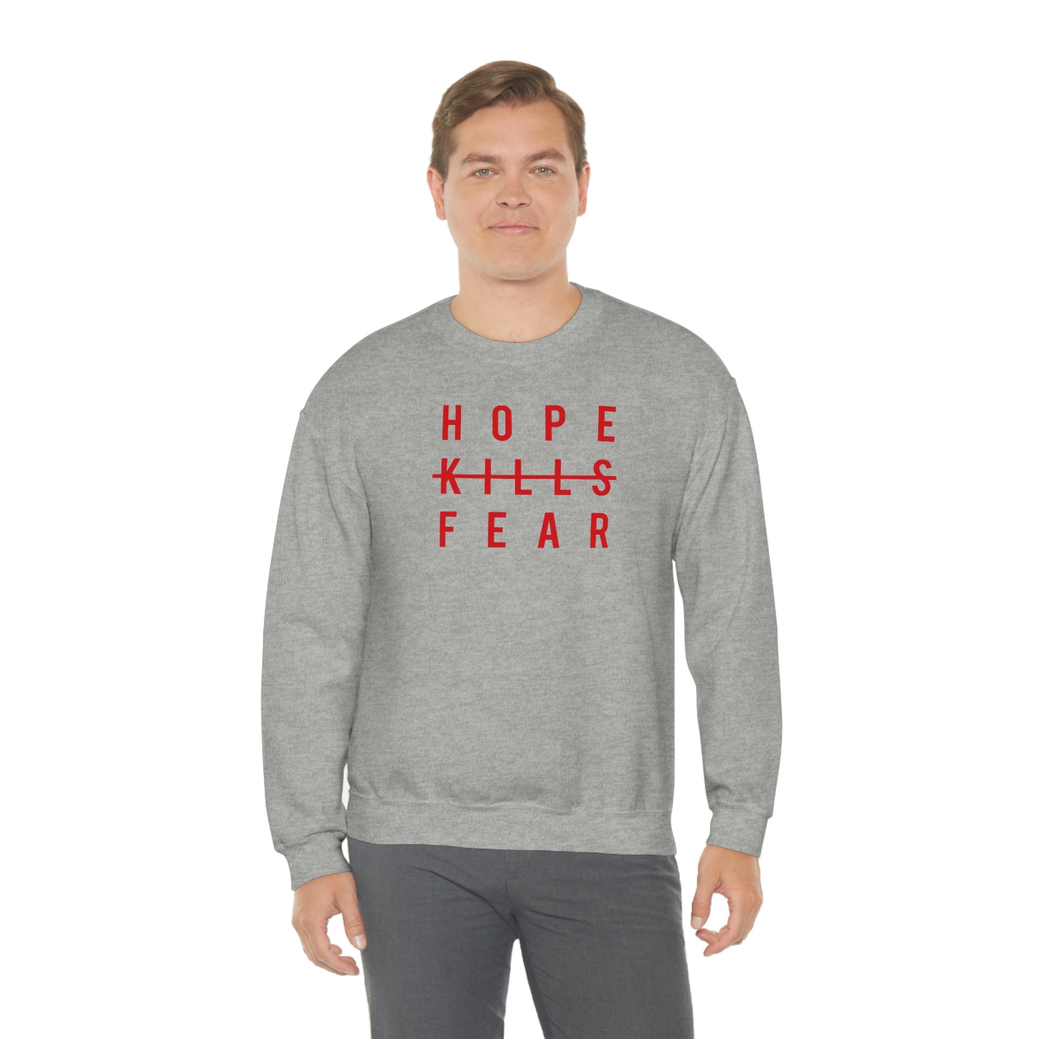 "HKF Logo" FRONT ONLY Sweater (Red/Black)