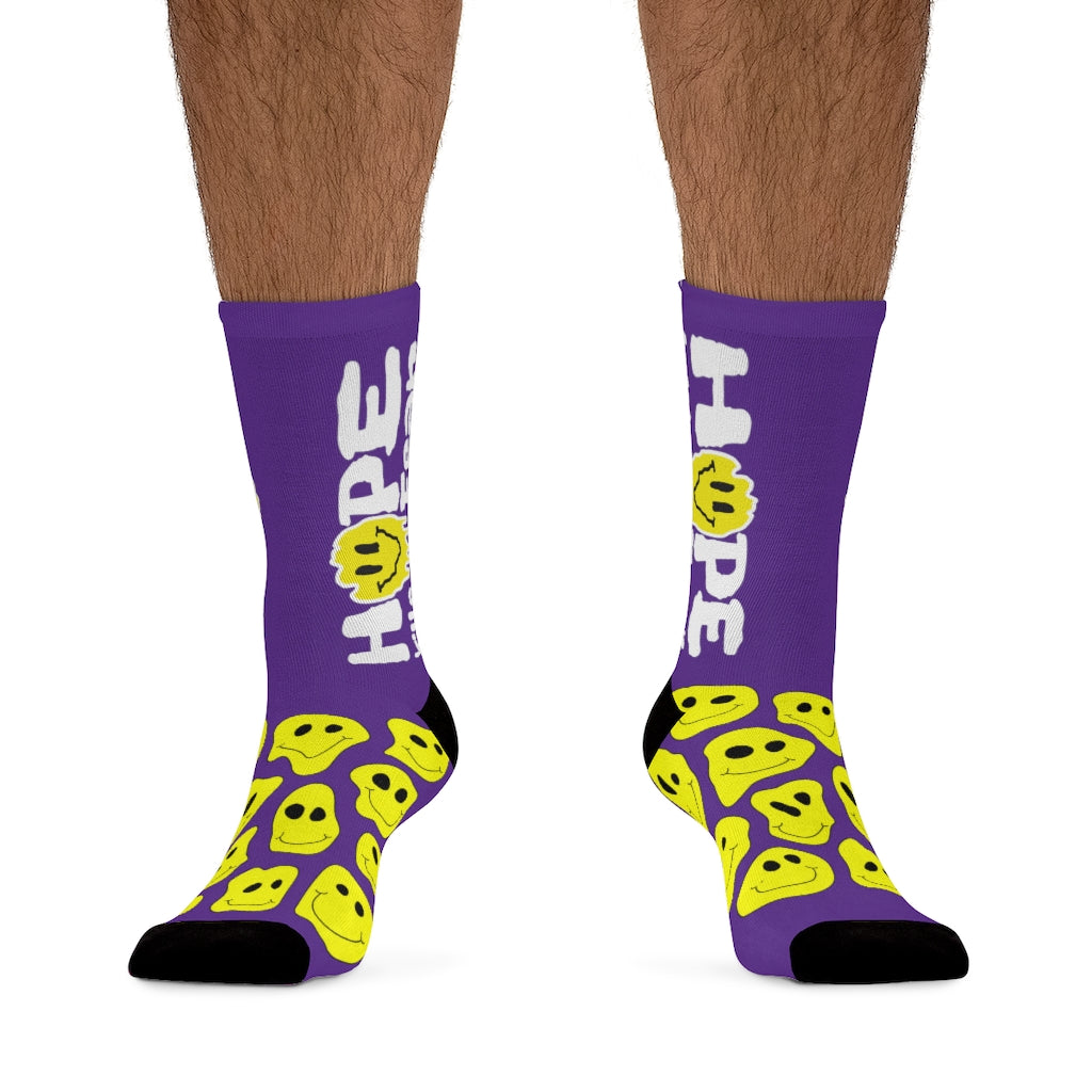 "HKF Smile" Socks (PURPLE)