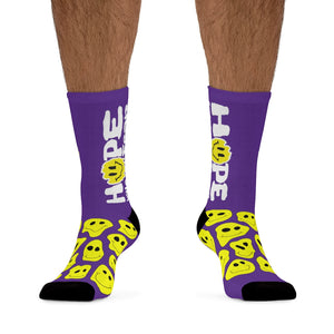 "HKF Smile" Socks (PURPLE)