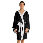 "HKF v1" Kimono Robe (BLACK/WHITE)