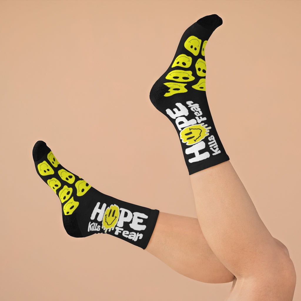 "HKF Smile" Socks (BLACK)