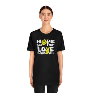 "Love Heals v1" FRONT ONLY Tee (Multicolor Options)