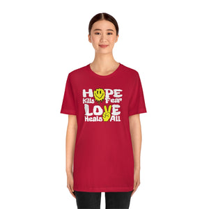 "Love Heals v1" FRONT ONLY Tee (Multicolor Options)