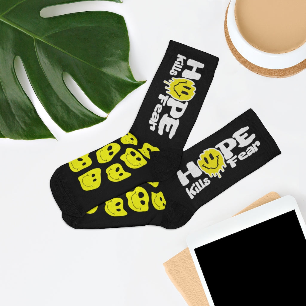 "HKF Smile" Socks (BLACK)