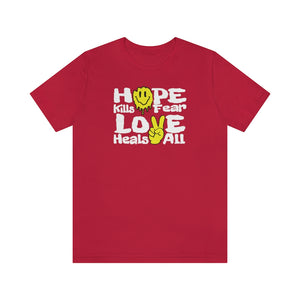 "Love Heals v1" FRONT ONLY Tee (Multicolor Options)