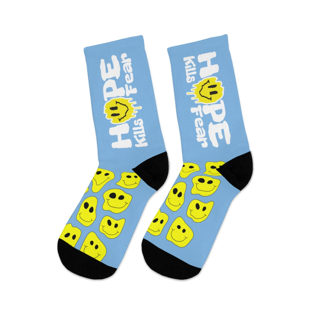 "HKF Smile" Socks (SKY BLUE)