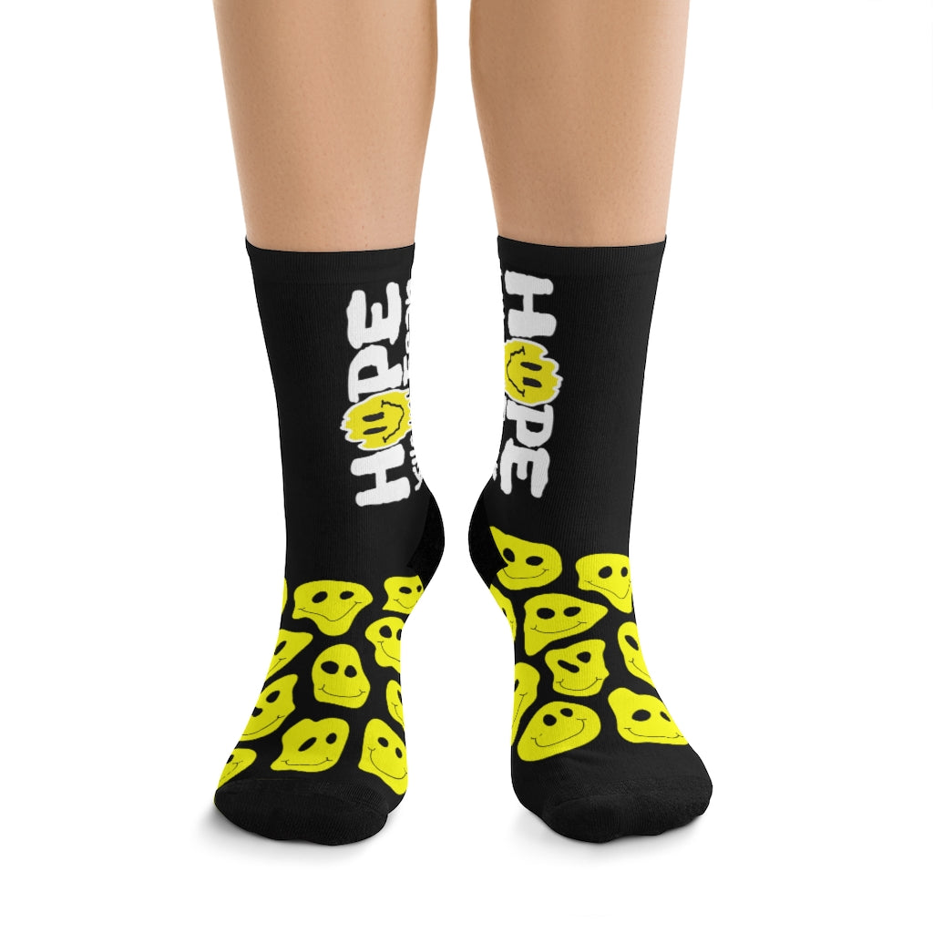 "HKF Smile" Socks (BLACK)