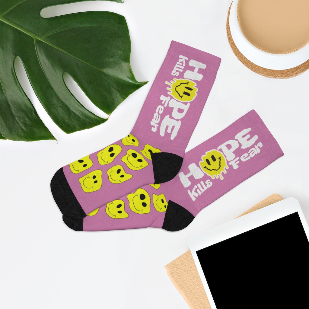 "HKF Smile" Socks (PINK)