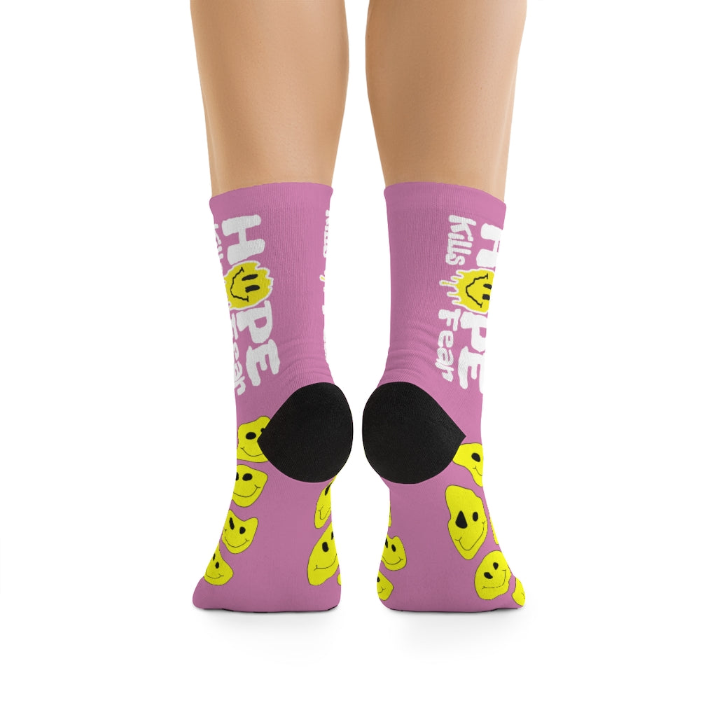 "HKF Smile" Socks (PINK)